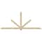 Ekena Millwork Kennewick Rough Sawn Timber Gable Bracket, Douglas Fir, 108"W x 45"H x 4"D x 4"F, 10/12 Pitch GBW108X45X0404KEN00RDF - alternate 1